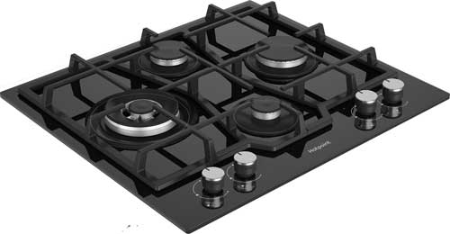Газовая варочная поверхность Hotpoint HG 62FD/BK черный — фото 2
