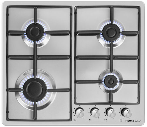 Газовая варочная поверхность HomsAir HGS643GS нержавеющая сталь