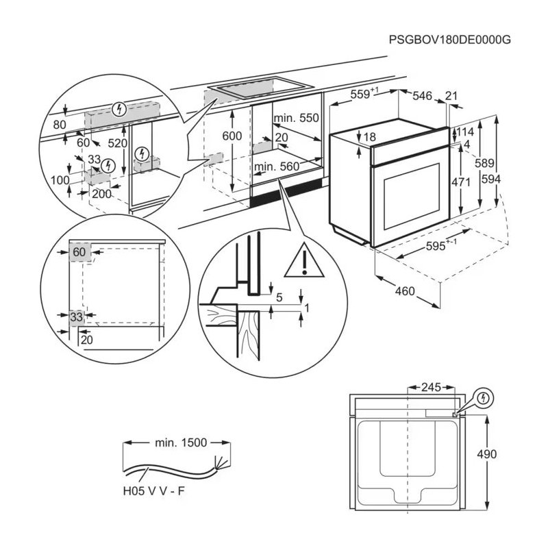 Встраиваемые электрические духовки ELECTROLUX COB8S39WZ