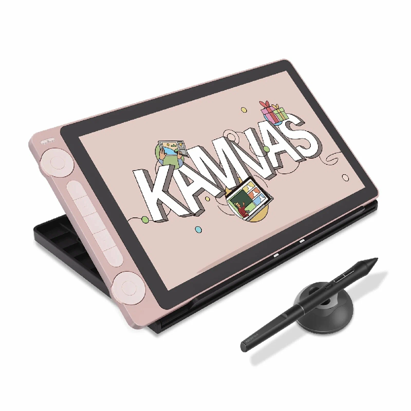 Интерактивный дисплей Сенсорный монитор Huion KAMVAS 13 Gen 3 Pink — фото 4