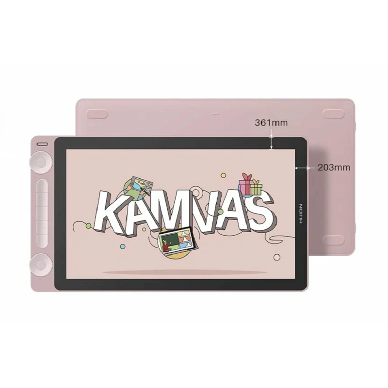 Интерактивный дисплей Сенсорный монитор Huion KAMVAS 13 Gen 3 Pink — фото 6