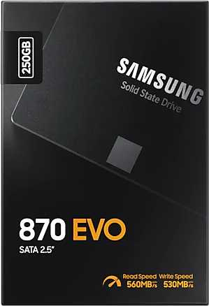 Накопитель SSD Samsung SATA-III 250GB MZ-77E250BW 870 EVO 2.5" — фото 6