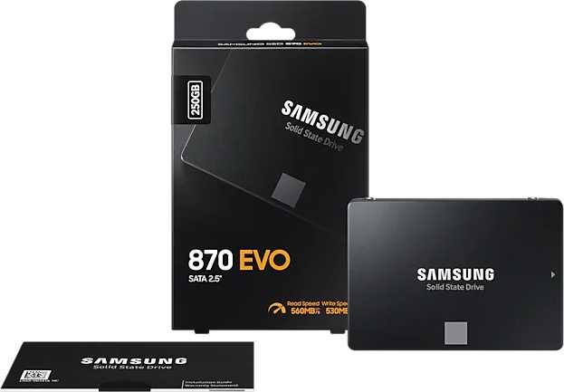 Накопитель SSD Samsung SATA-III 250GB MZ-77E250BW 870 EVO 2.5" — фото 13