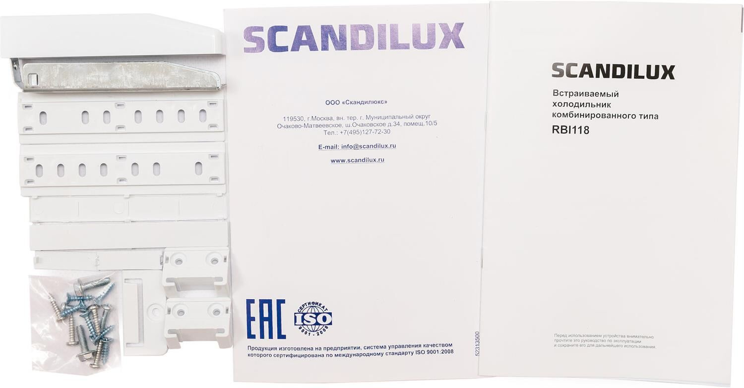 Встраиваемый холодильник SCANDILUX RBI118 126л — фото 4