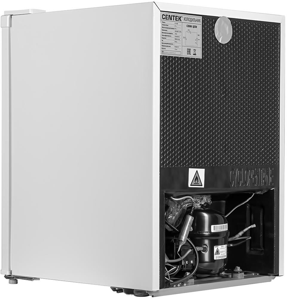 Холодильник Centek CT-1702 (белый) <66л> 445х510х630мм (ШхГхВ) 2 полки, 41 dB, класс "A+" — фото 5