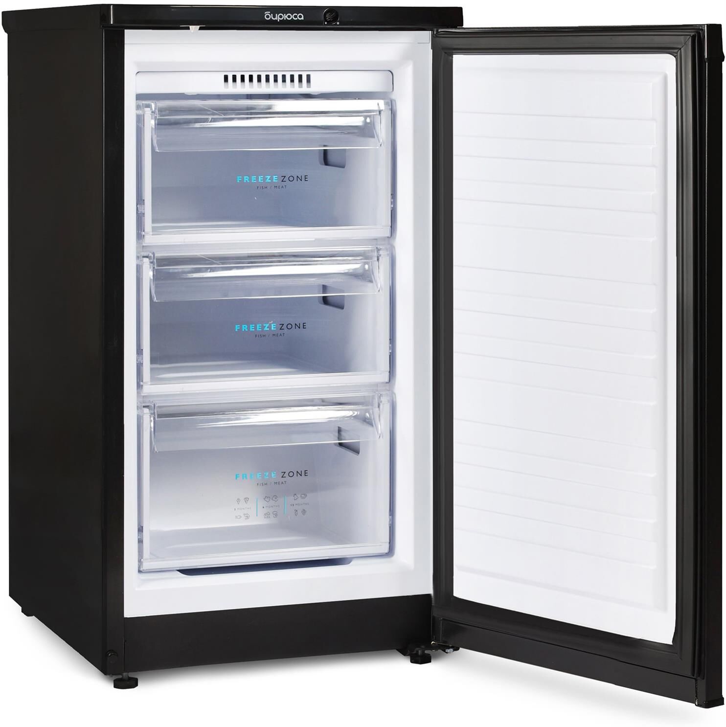 Морозильник БИРЮСА B412 80л черный