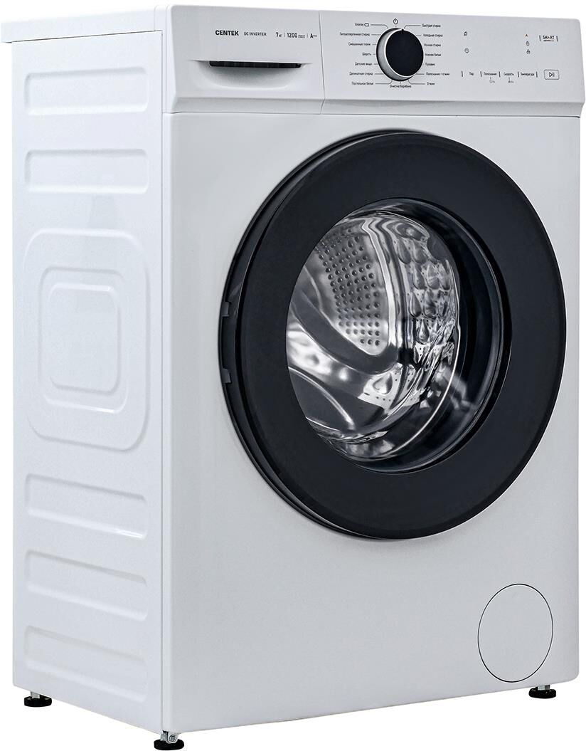 Стиральная машина Centek CT-1922 (белый) 1200 / 7кг / 40см / 16пр /LED-Дисплей / INVERTER /Пар/A+++ — фото 4