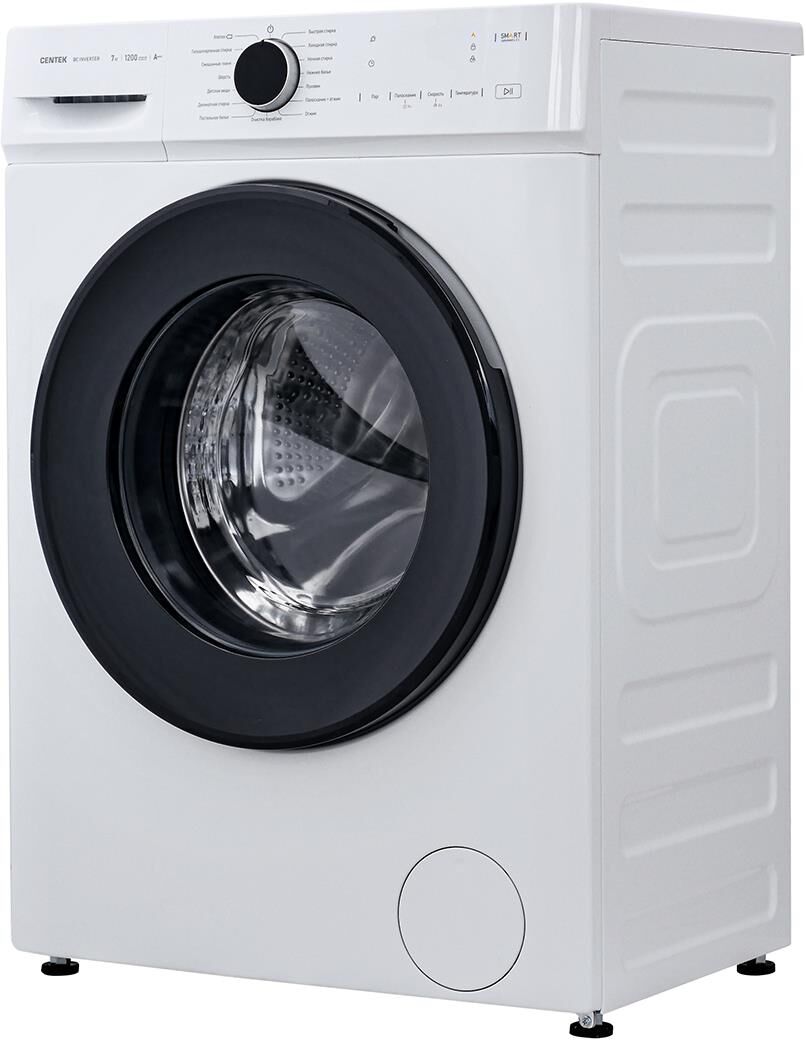 Стиральная машина Centek CT-1922 (белый) 1200 / 7кг / 40см / 16пр /LED-Дисплей / INVERTER /Пар/A+++ — фото 2