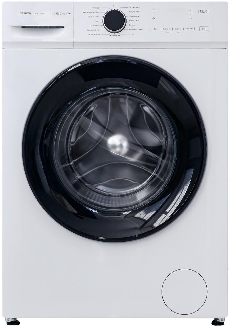 Стиральная машина Centek CT-1922 (белый) 1200 / 7кг / 40см / 16пр /LED-Дисплей / INVERTER /Пар/A+++