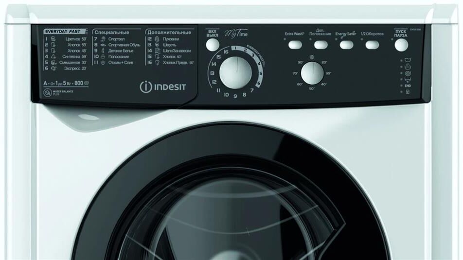 стиральная машина INDESIT EWSB 5085 BK CIS — фото 11