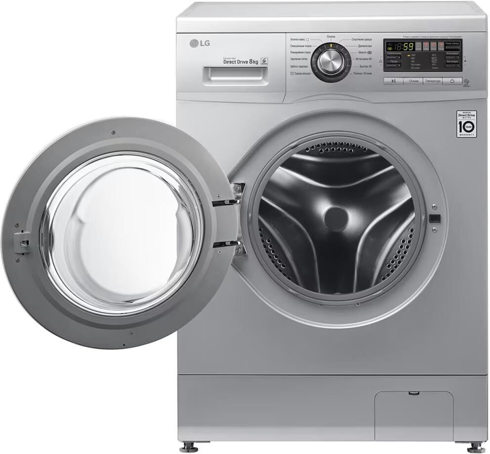 Стиральная машина LG F1296TD4 серебристый — фото 9