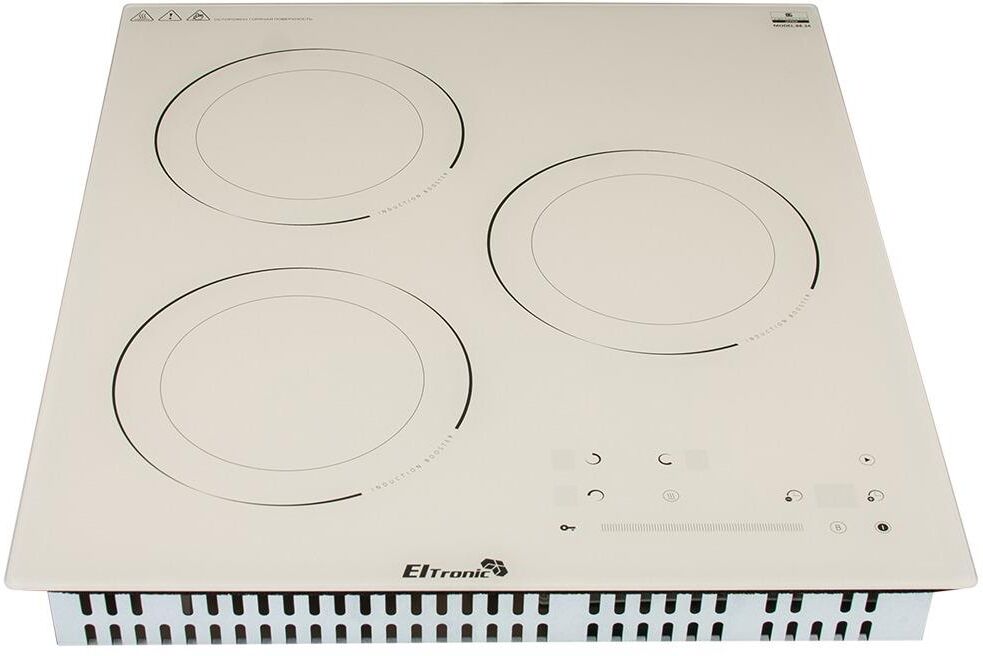 Варочная панель ELTRONIC (88-34) 3 конфорки индукционная бежевый — фото 5