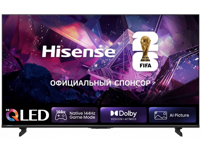 Телевизор QLED Hisense 55" 55E7S PRO черный 4K Ultra HD 120Hz DVB-T DVB-T2 DVB-C DVB-S DVB-S2 USB WiFi Smart TV (RUS)
