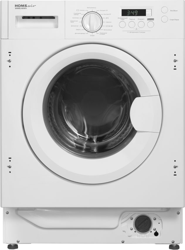 Стиральная машина HomsAir WMB148WH класс:A+++ загрузка до 8кг отжим:1400об/мин белый