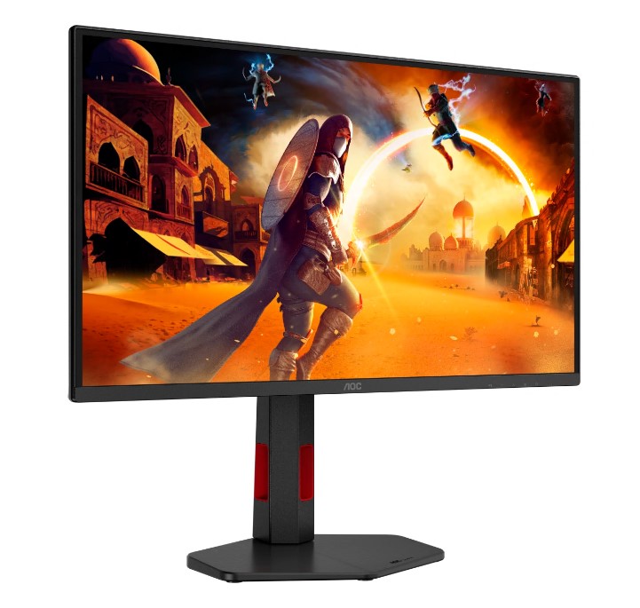 Монитор AOC 24,5" Q25G4SR, 16:9, IPS, QHD, 1ms, 400cd, 300Hz, HDMI, DP, SPK, HAS