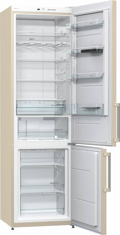 Холодильник Gorenje NRK6201GHC бежевый (двухкамерный) — фото 3