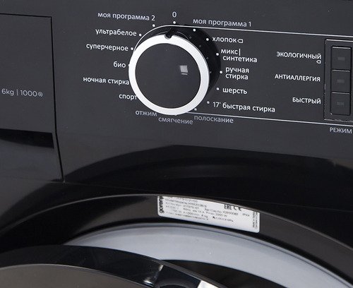 Стиральная машина Gorenje W65Z03B/S класс: A-30% загр.фронтальная макс.:6кг черный — фото 4