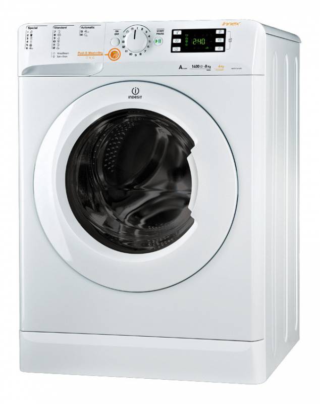 Стиральная машина Indesit XWDE 861480X W EU класс: A загр.фронтальная макс.:8кг (с сушкой) белый