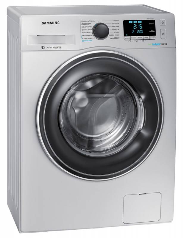 Стиральная машина Samsung WW80K62E07SDLP класс: A загр.фронтальная макс.:8кг серебристый — фото 5