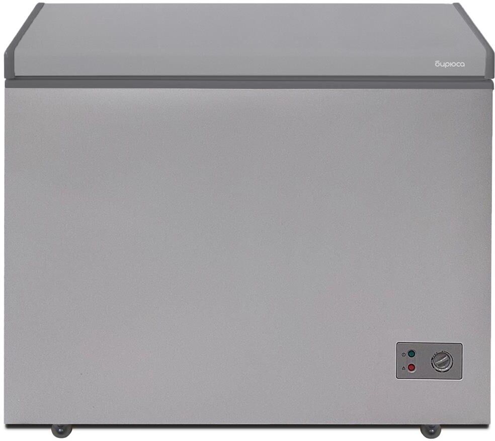 Морозильник БИРЮСА M210KX 200л (ларь, глухая крышка) металлик — фото 4