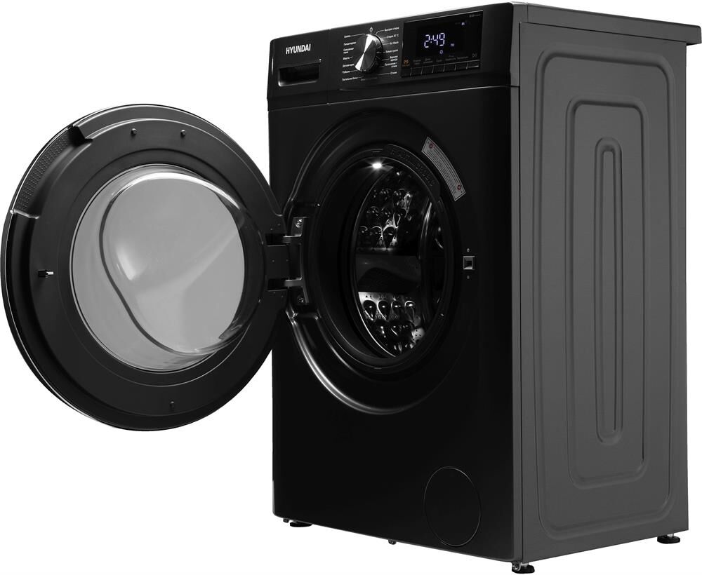 Стиральная машина Hyundai WFD8401 кл.:B фронт. макс.:8кг (с сушкой) темно-серый инвертор — фото 3