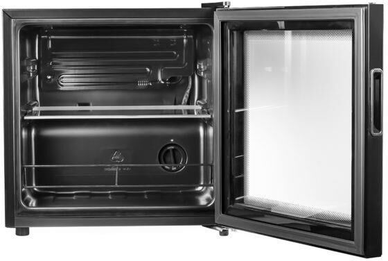 Холодильник Centek CT-1701 (черный) <44л> барный 470x440x495, cтеклянная дверь, A+ — фото 5