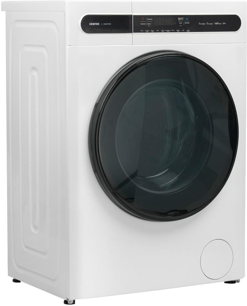 Стиральная машина Centek CT-1951 (белый) 1400 / 8кг / 52см / 11пр /Дисплей/ INVERTER /Сушка 5кг/A+++ — фото 8