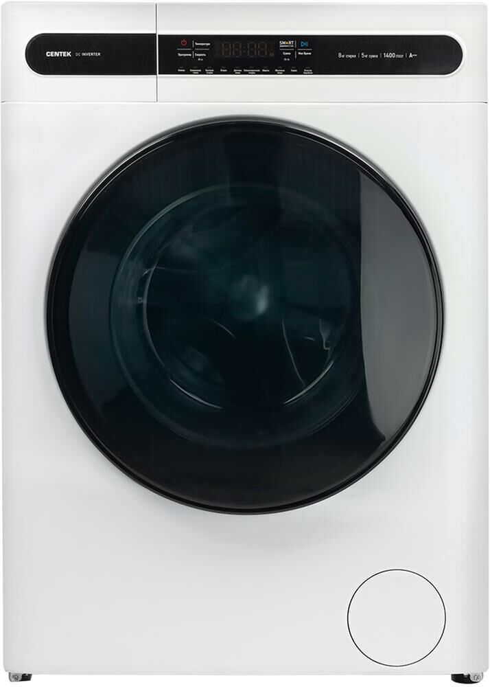 Стиральная машина Centek CT-1951 (белый) 1400 / 8кг / 52см / 11пр /Дисплей/ INVERTER /Сушка 5кг/A+++ — фото 7