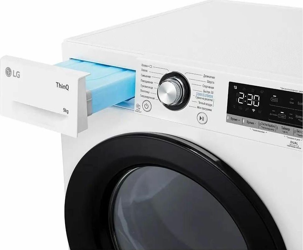 Сушильная машина LG DC90V3V6W белый — фото 7