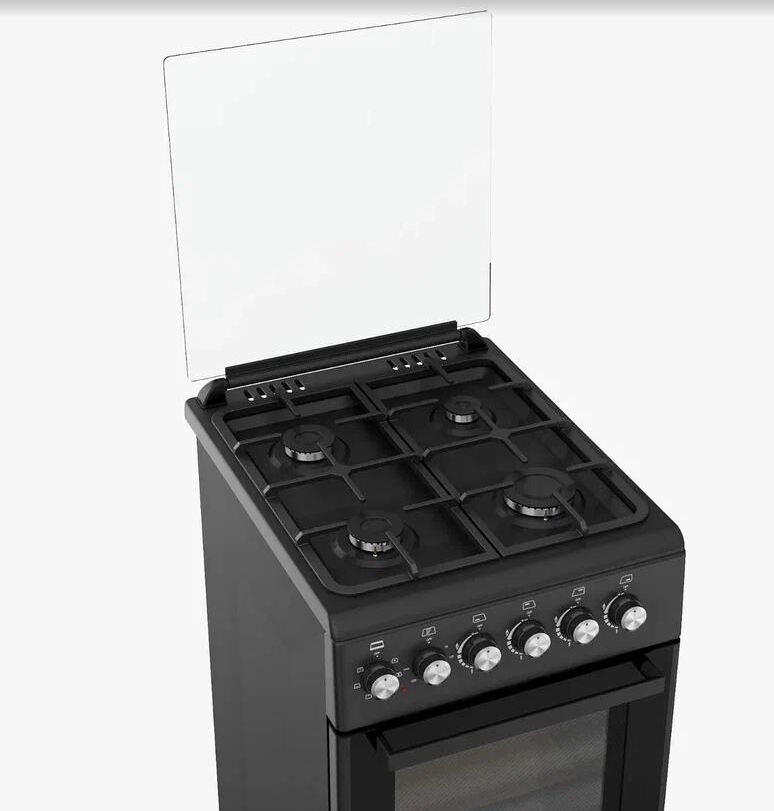 Плита газоэлектрическая NORDEN FF5405GAZD Черный матовый — фото 2