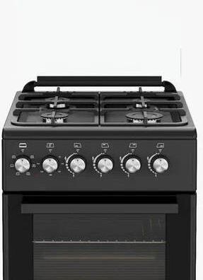 Плита газоэлектрическая NORDEN FF5405GAZD Черный матовый — фото 4