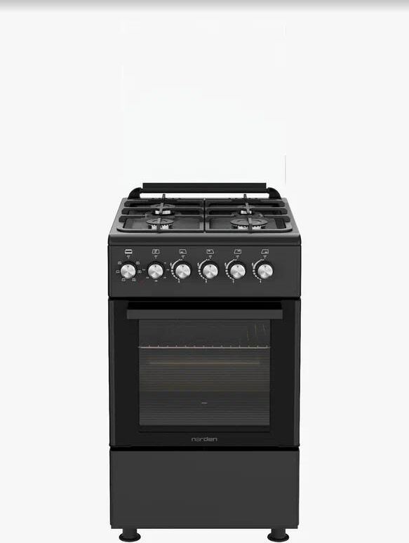 Плита газоэлектрическая NORDEN FF5405GAZD Черный матовый