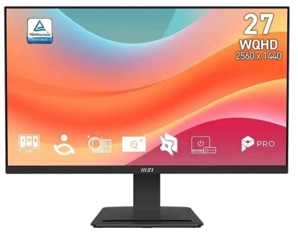 Монитор MSI 27" PRO MP273Q E7, 16:9, IPS, QHD 1/4ms, 250cd, 75Hz, HDMI, DP