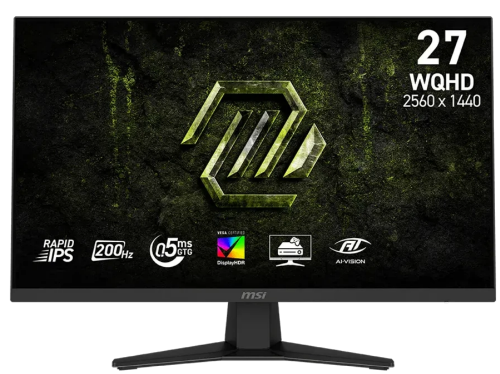 Монитор MSI 27" MAG 274QF E20, 16:9, IPS, QHD, 0,5ms, 300cd, 200Hz, HDMI, DP