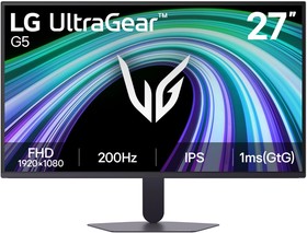 Монитор LG 27" 27G523B-B, 16:9, IPS, FHD, 1ms, 300cd, 200Hz, HDMI, DP