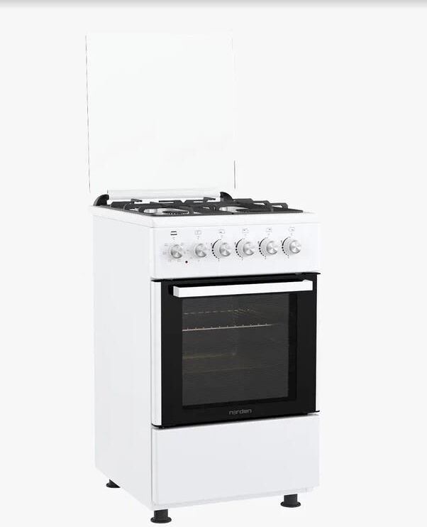 Плита газоэлектрическая NORDEN FF5405GAZW Белый — фото 2