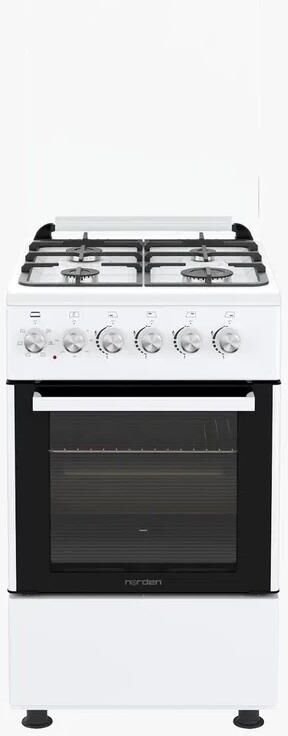 Плита газоэлектрическая NORDEN FF5405GAZW Белый