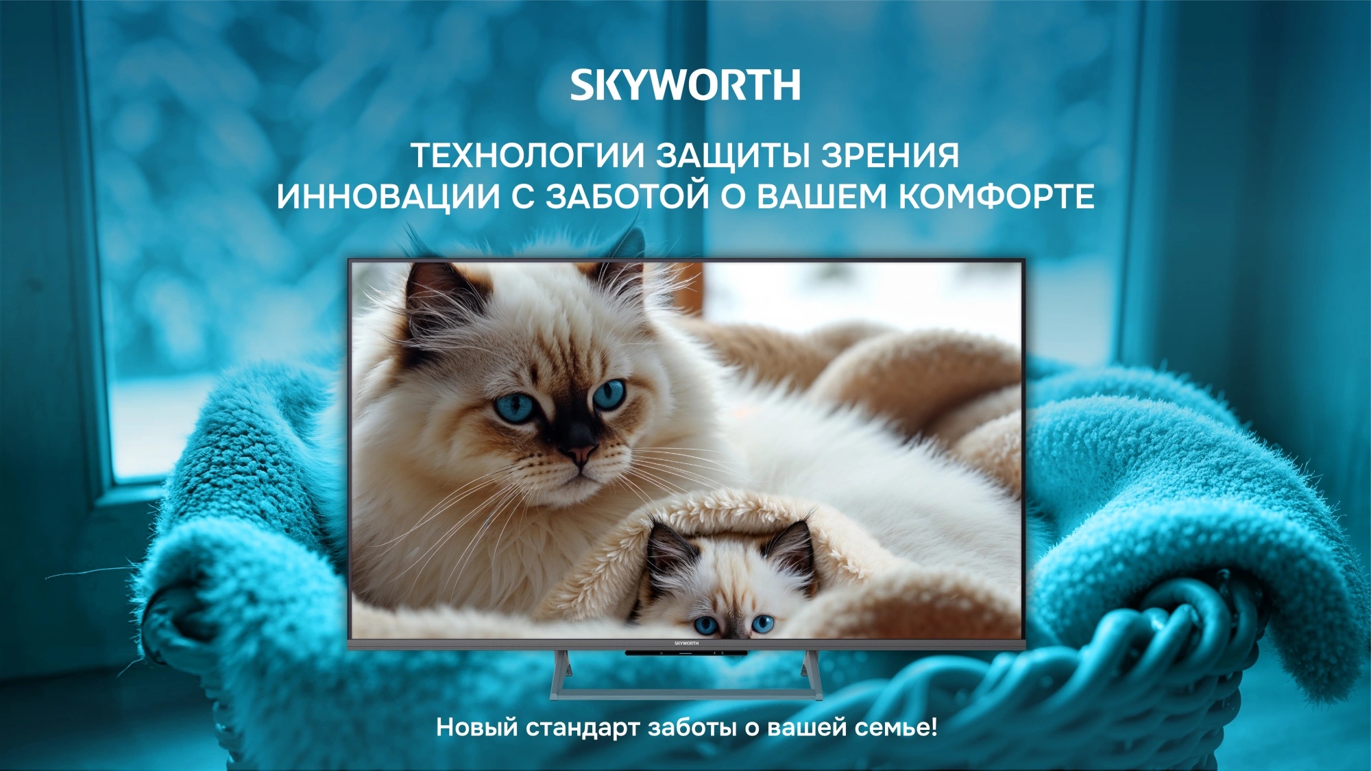 Телевизор QLED Skyworth 55" 55Q66H Google TV Frameless черный/серебристый 4K Ultra HD 60Hz DVB-T DVB-T2 DVB-C DVB-S DVB-S2 USB WiFi Smart TV