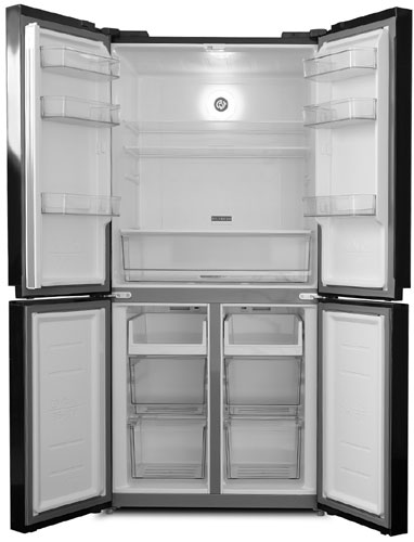 Многокамерный холодильник Centek CT-1756 NF Black Glass — фото 2