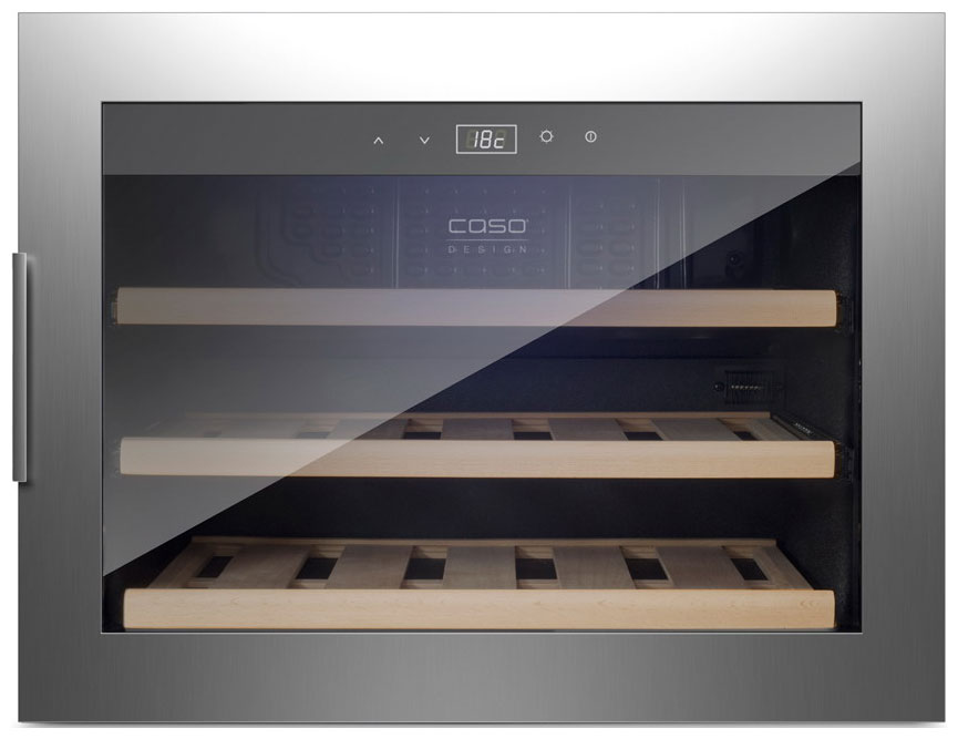 Встраиваемый винный шкаф Caso WineSafe 18 EB Inox — фото 3