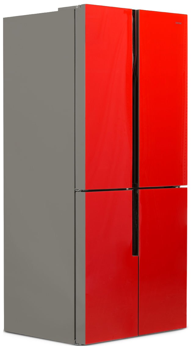 Многокамерный холодильник Centek CT-1750 NF Red, INVERTER — фото 2