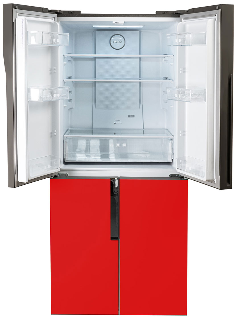 Многокамерный холодильник Centek CT-1750 NF Red, INVERTER — фото 3