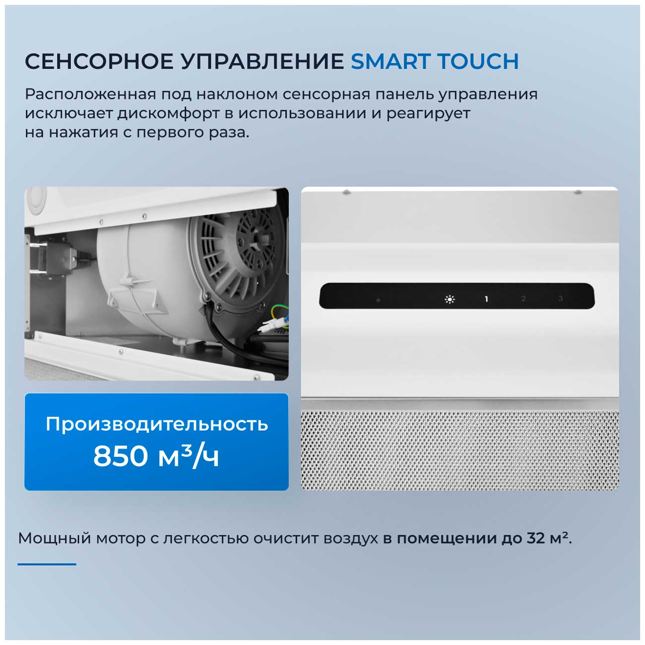 Вытяжка Zugel ZHI523W белая — фото 3