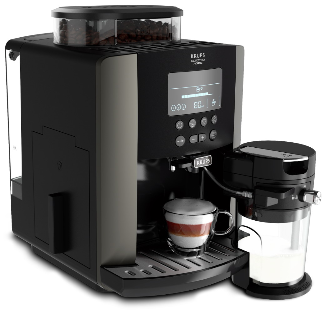 Кофемашина автоматическая Krups Arabica EA819E10 черный — фото 3