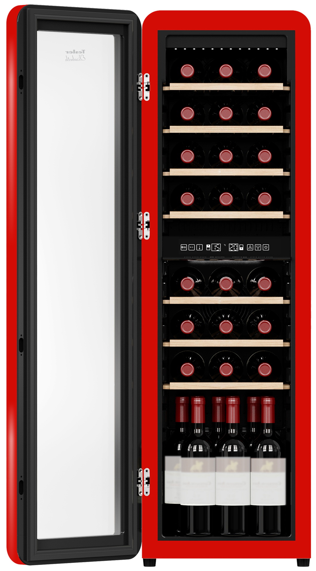 Винный шкаф Tesler CWC-308 RUBY RED LD — фото 2