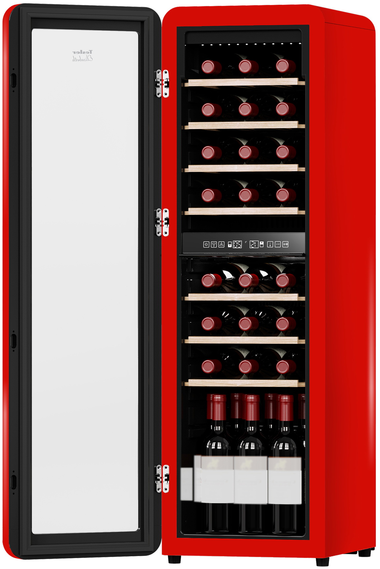Винный шкаф Tesler CWC-308 RUBY RED LD — фото 3