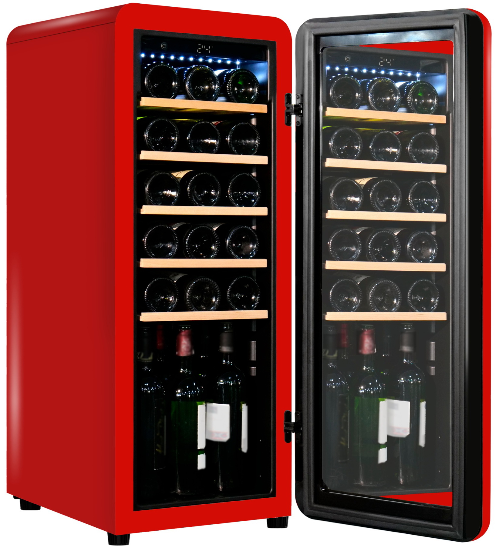 Винный шкаф Tesler CWC-248 RUBY RED — фото 2