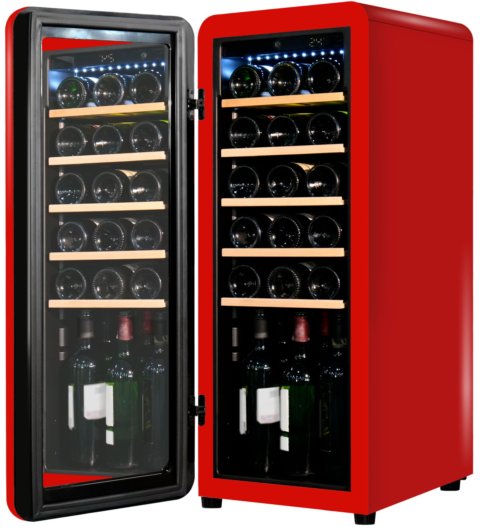 Винный шкаф Tesler CWC-248 RUBY RED LD — фото 2