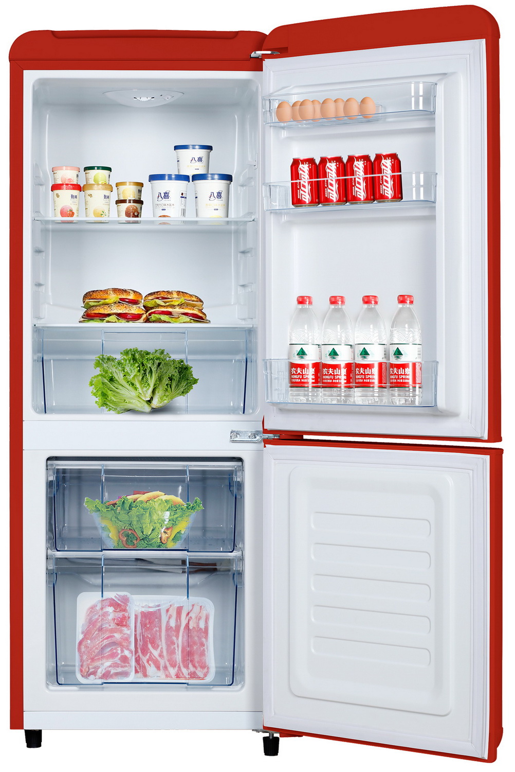 Двухкамерный холодильник Tesler RB-107 REDBERRY — фото 2