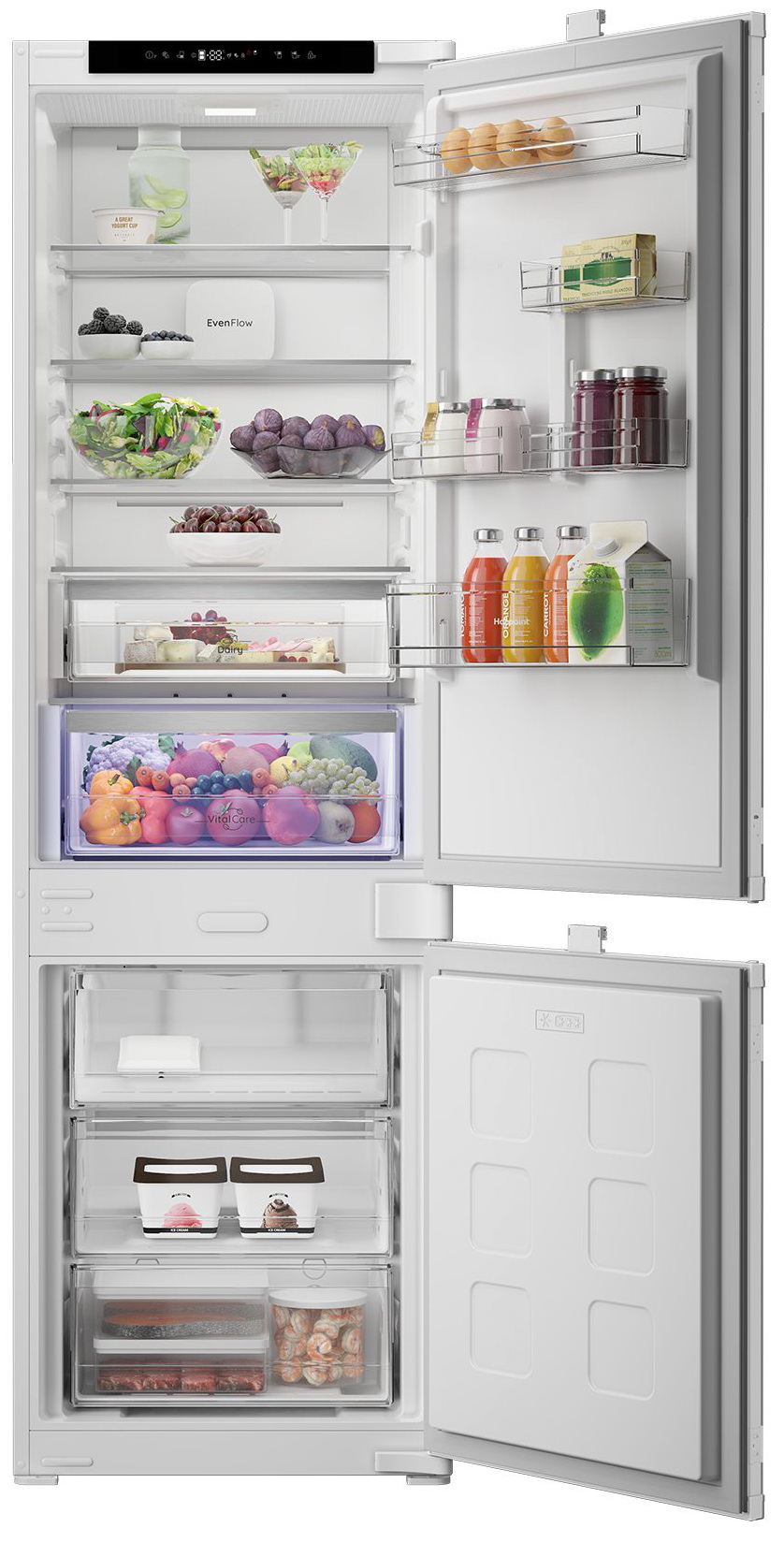 Встраиваемый двухкамерный холодильник Hotpoint HSBT 18